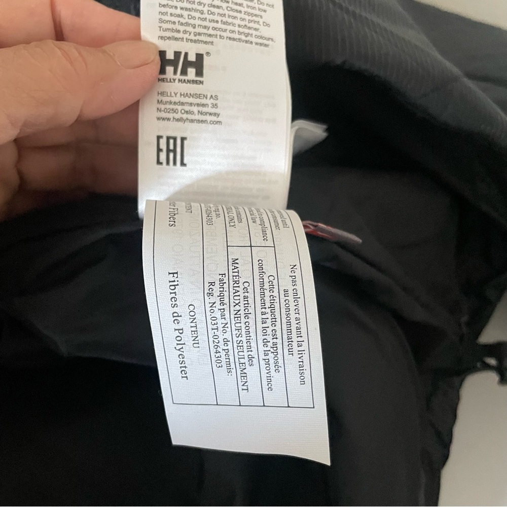Helly Hansen Resort Insulator Black men's Jacket size Large - Picture 9 of 10
